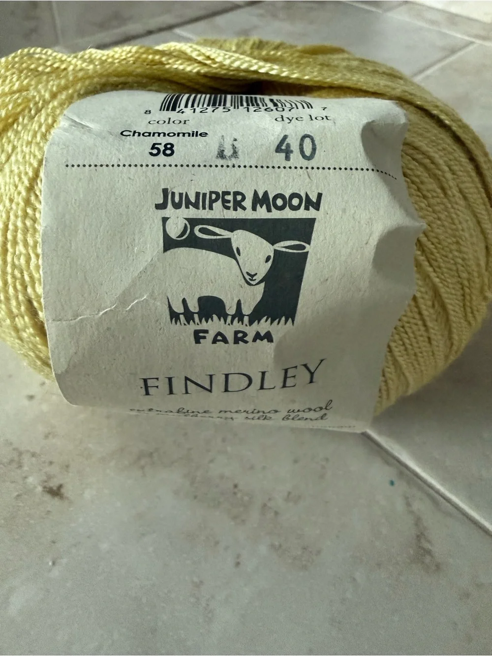 Juniper Moon Farm Findley Yarn - Chamomile Yellow
